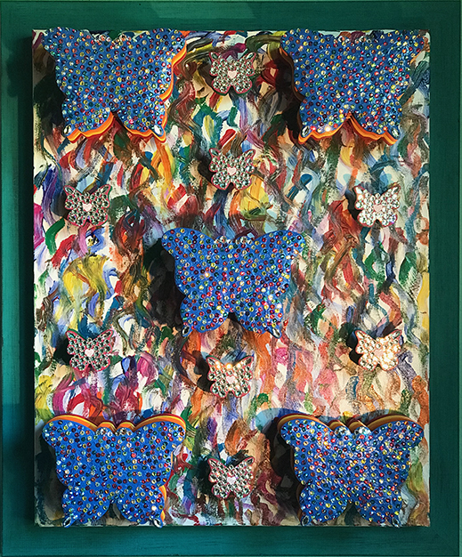 Butterflies in Blue by Steven Zwirn