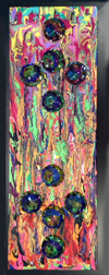 color flow with dark crystals